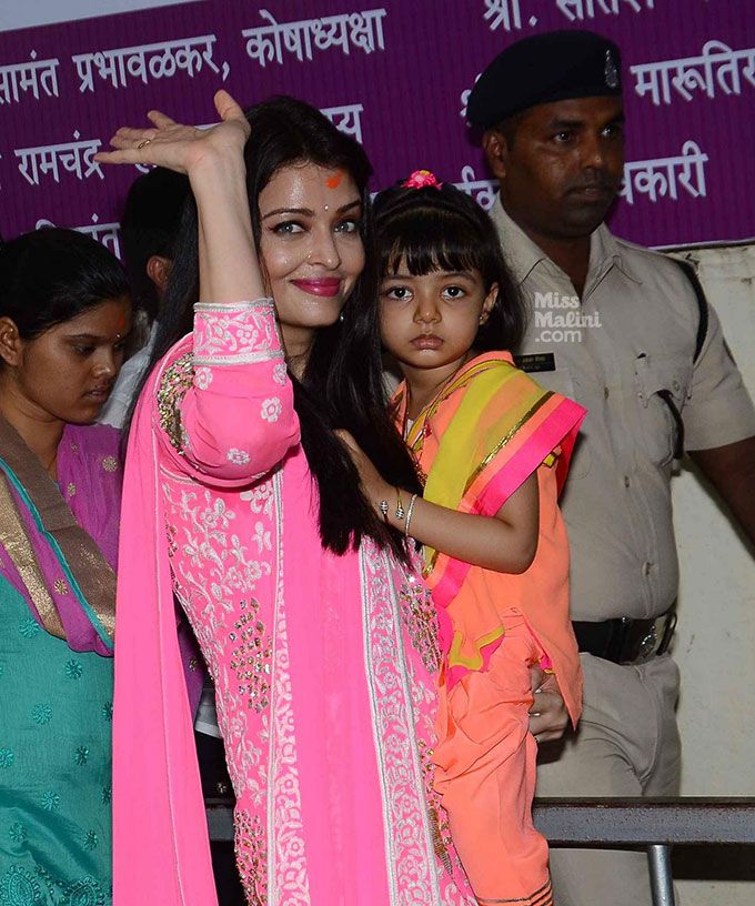 Aishwarya Rai and Aaradhya Bachchan