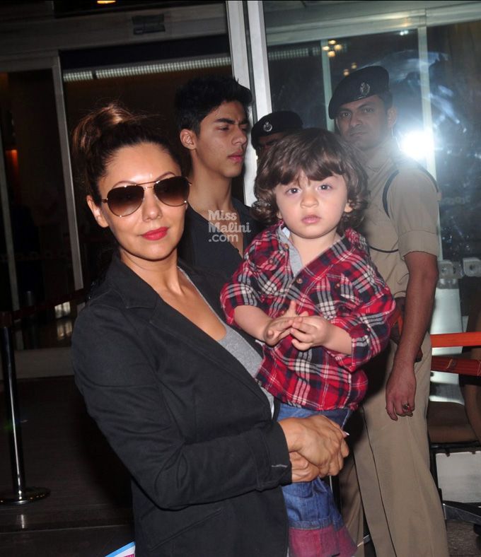 Gauri Khan and AbRam