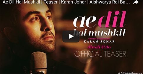 Video: The Teaser Of Karan Johar’s ‘Ae Dil Hai Mushkil’ Is Hauntingly Beautiful