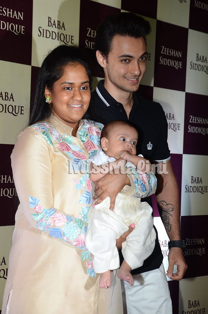 Red Carpet Photos: Arpita & Aayush Attend Baba Siddiqui’s Iftar Party With Baby Ahil