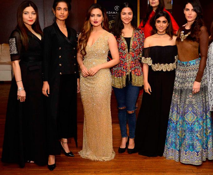 Kanika Kapoor, Sarah Jane Dias, Sana Khan, Nasreen Morani, Zoa Morani