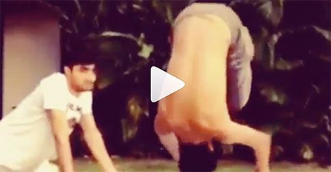Woah! This Video Of Aryan Khan Doing Backflips &#038; Cartwheels Is Insane!