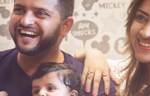 This Photo Of Suresh Raina With His Wife And Daughter Is Making Our Hearts Happy