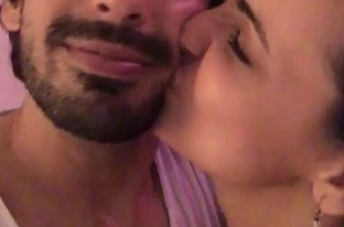 This Video Of Sanaya Irani Kissing Mohit Sehgal Is Too Cute