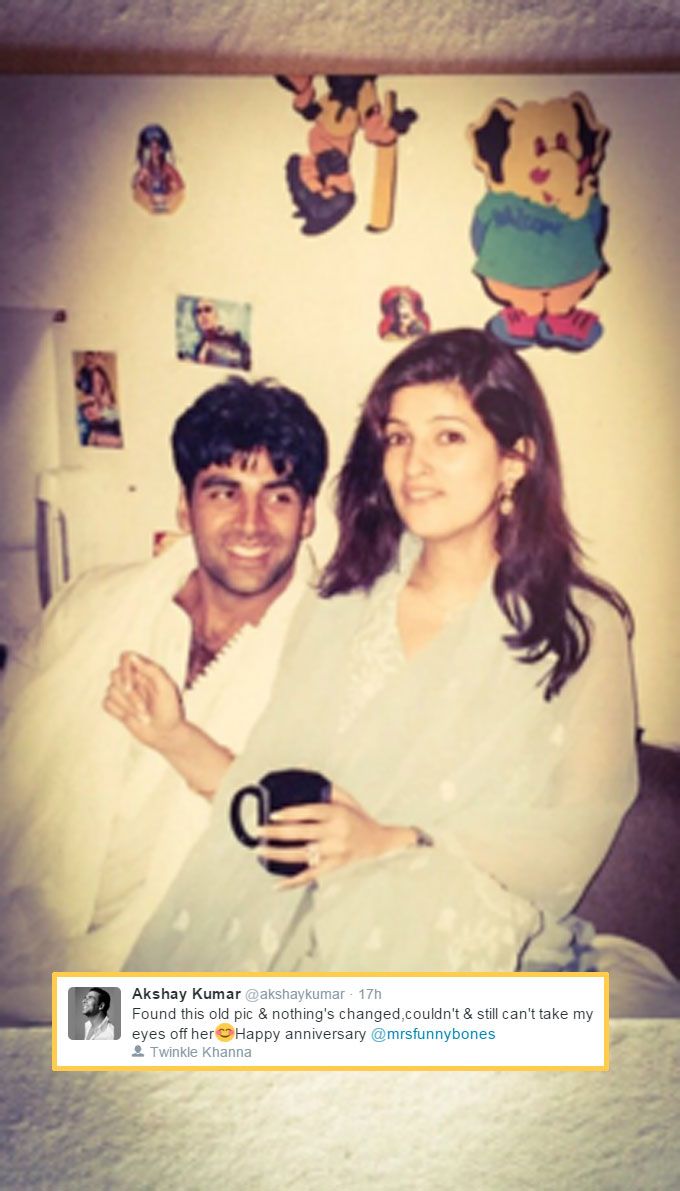 10 Times Akshay Kumar &#038; Twinkle Khanna Made Us Believe They’re Still In That Sappy, Romantic Phase!