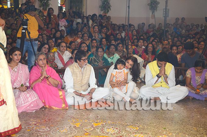 Bachchans at Durga Puja