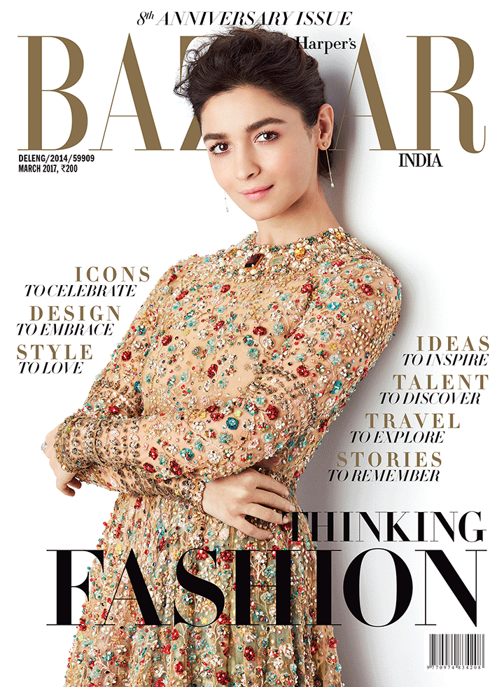 Alia Bhatt for Harper's Bazaar 8th Anniversary Issue 