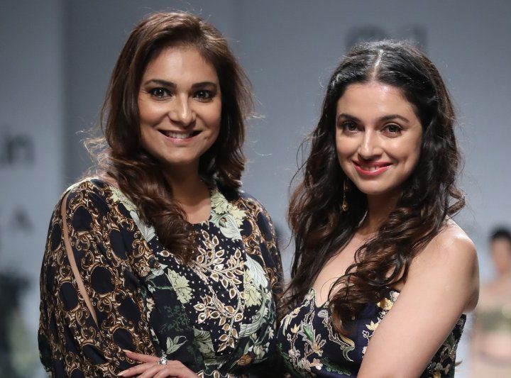 Divya Khosla Kumar and Charu Parashar at Amazon India Fashion Week Spring Summer 2018