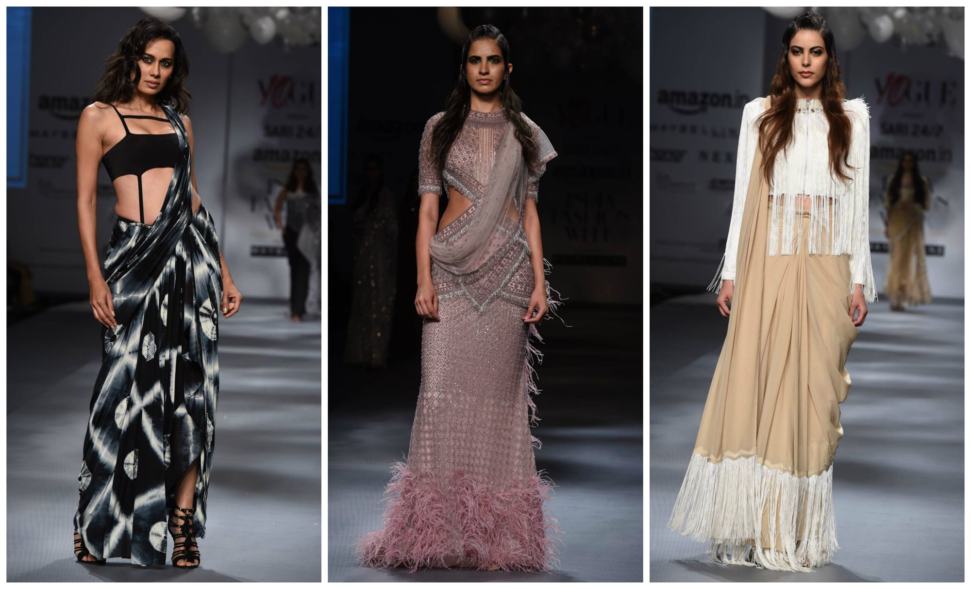 10 Spectacular Saris From The #VogueHeartsSari Show At AIFW