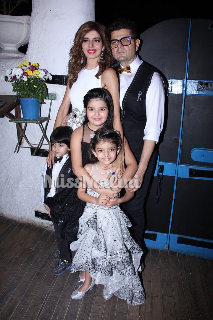 Dabboo Ratnani, Manisha Ratnani and their kids