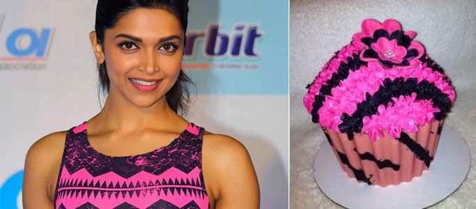 Deepika Padukone as a cupcake