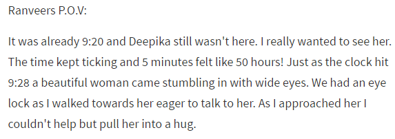 Ranveer and Deepika fanfic