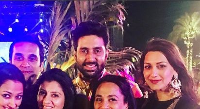 Photos: Abhishek Bachchan & Sonali Bendre Chill Together At A Wedding In Abu Dhabi