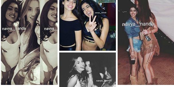 Navya Naveli with her friends| Source: Instagram |