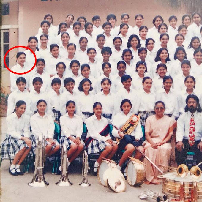 Deepika's high school photo