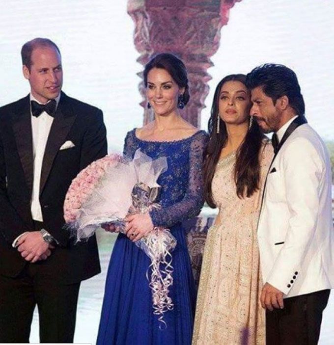 Prince William and Kate Middleton. Aishwarya Rai Bachchan and Shah Rukh Khan