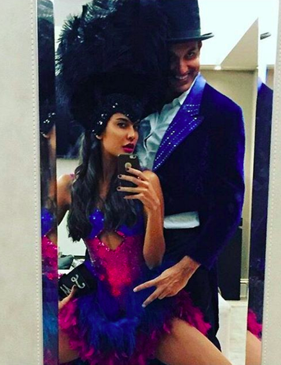 Lisa Haydon and her beau Dino as circus performers | Source: Instagram |