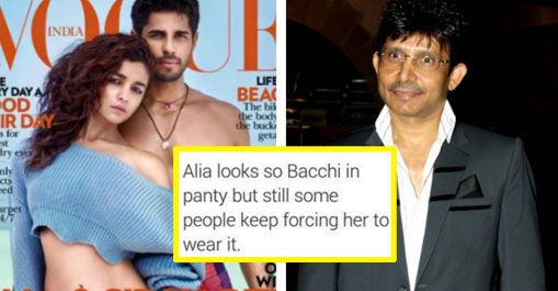 This Is How Alia Bhatt Reacted When Asked About KRK’s “Panty” Comment!