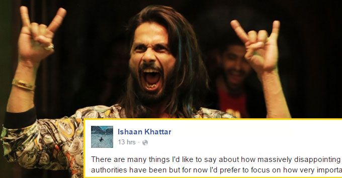 Shahid Kapoor’s Brother Ishaan’s Facebook Status About Udta Punjab Is A Must-Read For Everyone