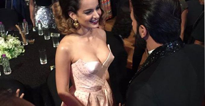 Oooh… Kangana Ranaut Was Spotted Bonding With Ranveer Singh At Last Night’s GQ Party