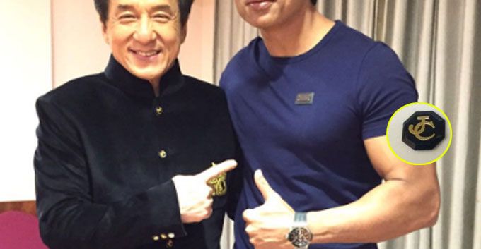 This Bollywood Hottie Gifted A Customized Jacket To Jackie Chan!