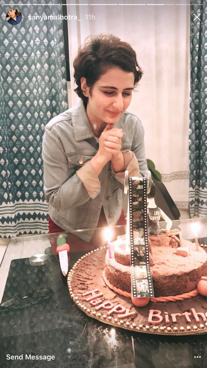 Adorable: Fatima Sana Shaikh’s Birthday Cake Was ‘Dangal’ Themed