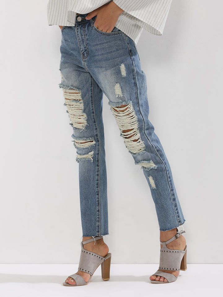 Distressed Boyfriend Jeans from Koovs— 2,699 INR