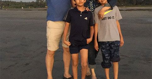 Family Photo: Madhuri Dixit Spent Valentine’s Day With Her Husband &#038; Kids At The Beach