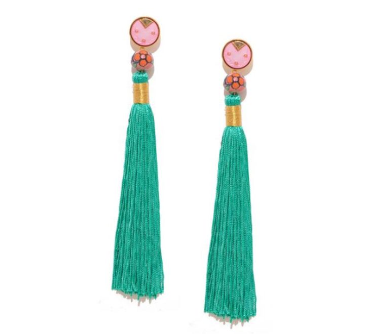 Silk Tassel Earrings | Image source: Valliyan