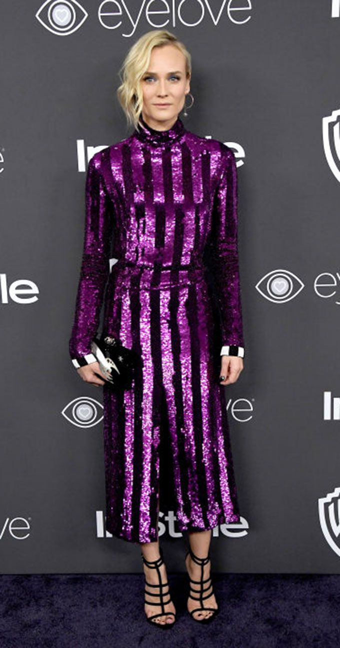 Diane Kruger at InStyle & Warner Bros. Pictures Golden Globes After Party | Image Source: harpersbazaar.com