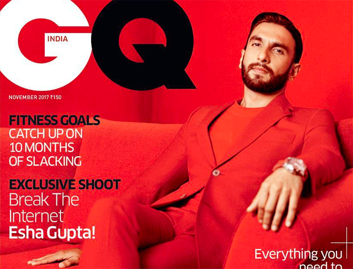 Ranveer Singh Looks Red-Hot On The Cover of GQ