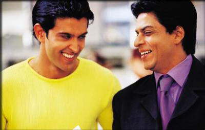 Hrithik and Shah Rukh Khan
