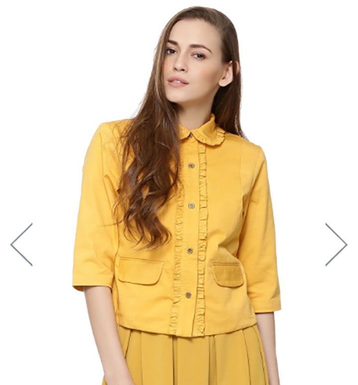 Celebrity style | Yellow Frill Jacket