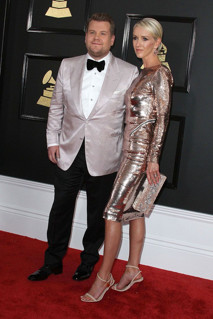 James Corden & Julia Carey at The Grammys 2017