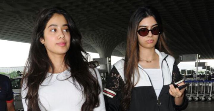 PHOTOS: Jhanvi Kapoor & Khushi Kapoor Walked Into The Airport Arm In Arm