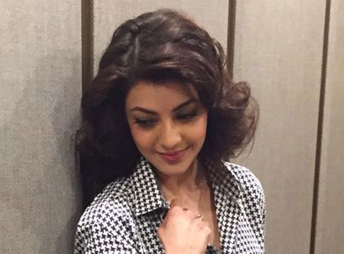 Kajal Aggarwal Opts For Some Vintage Vibes With Her Latest Outfit!