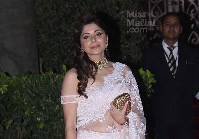 Kanika Kapoor Pulled Off A Sheer Sari In The Classiest Way Ever!