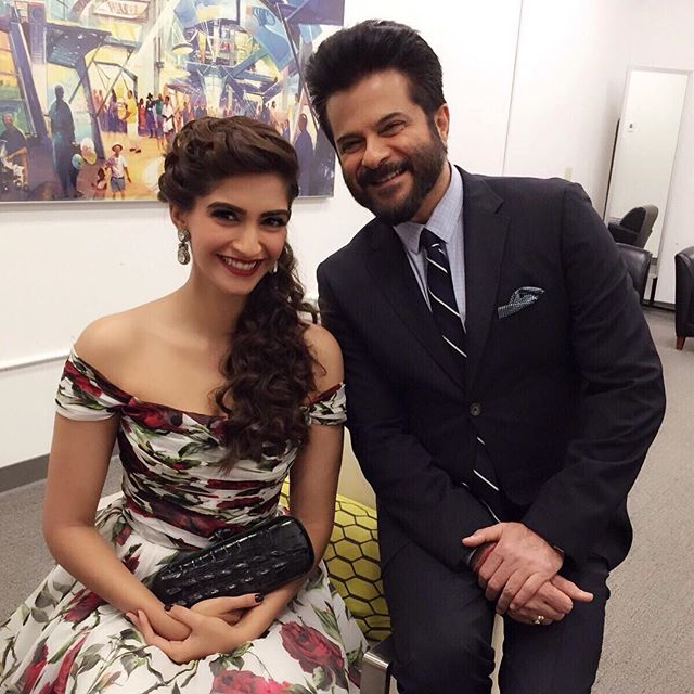 Sonam Kapoor with father Anil Kapoor