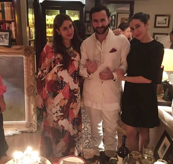 Photo Alert: Kareena & Karisma Celebrate Saif Ali Khan’s Birthday In Style