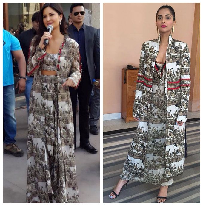 Who Wore It Better: Katrina Kaif &#038; Sonam Kapoor Look Superb In This Print!