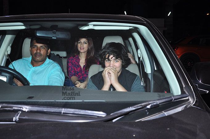 In Photos: Akshay Kumar &#038; Twinkle Khanna Go On A Movie Date With Their Son