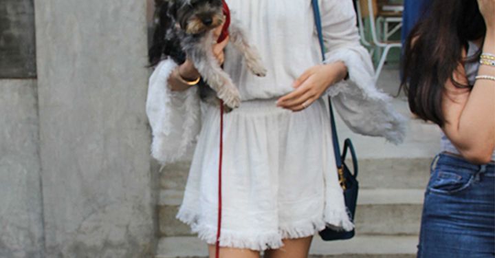 IN PHOTOS: Khushi Kapoor Stepped Out With Her Tiny Furry Friend!