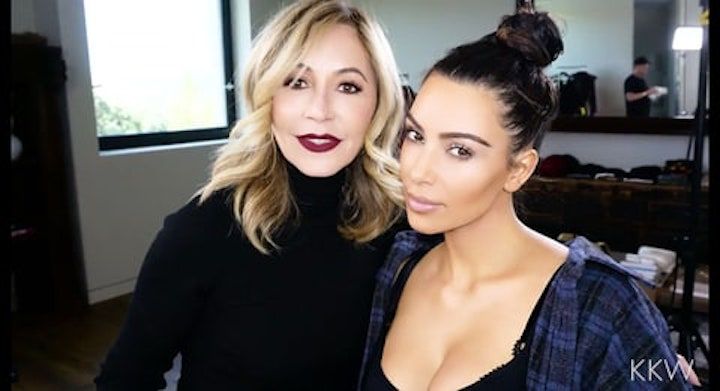 Anastasia with Kim Kardashian (Source: USWeekly)