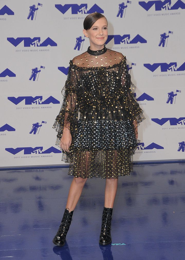 Millie Bobby Brown at MTV VMAs 2017 | Image source: ImageCollect