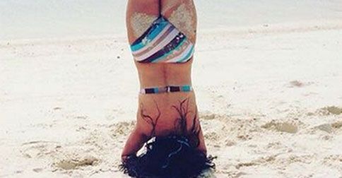Can You Guess Who This Bollywood Bikini Beauty Is By Her Headstand?