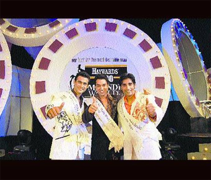 First runner-up Freddy Darruwalla, winner Kawaljit Anand and second runner-up Mohsin Akhtar (Source: TOI)