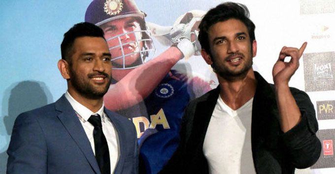M.S. Dhoni and Sushant Singh Rajput