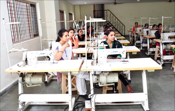 Women in a sewing class facilitated by the Desai Foundation (Photo: Desai Foundation)