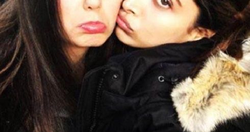 Deepika Padukone & Nina Dobrev Pose For A Sad Selfie