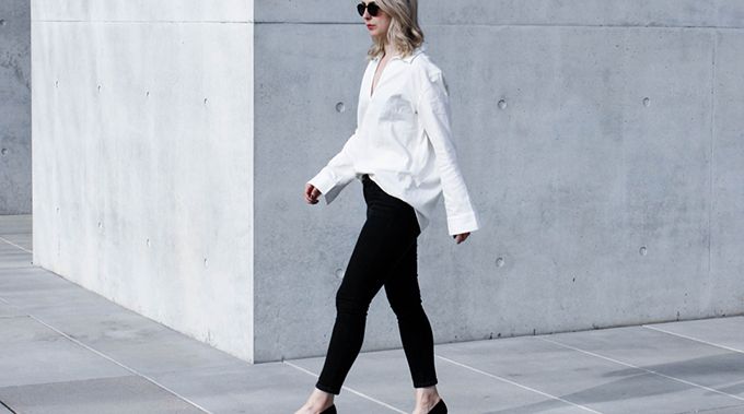 This, again is a classic white shirt, however keeping the shape and construction in mind is what will make the outfit. Pic: lefashionimages.blogspot.com
